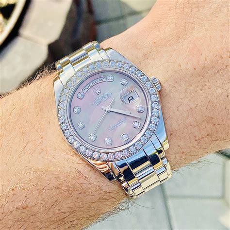 rolex platinum pearlmaster replica|platinum rolex with diamonds.